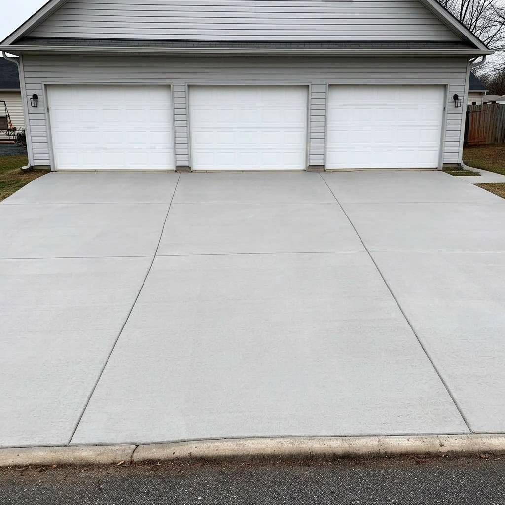 Driveway pressure washing after — Avon Lake