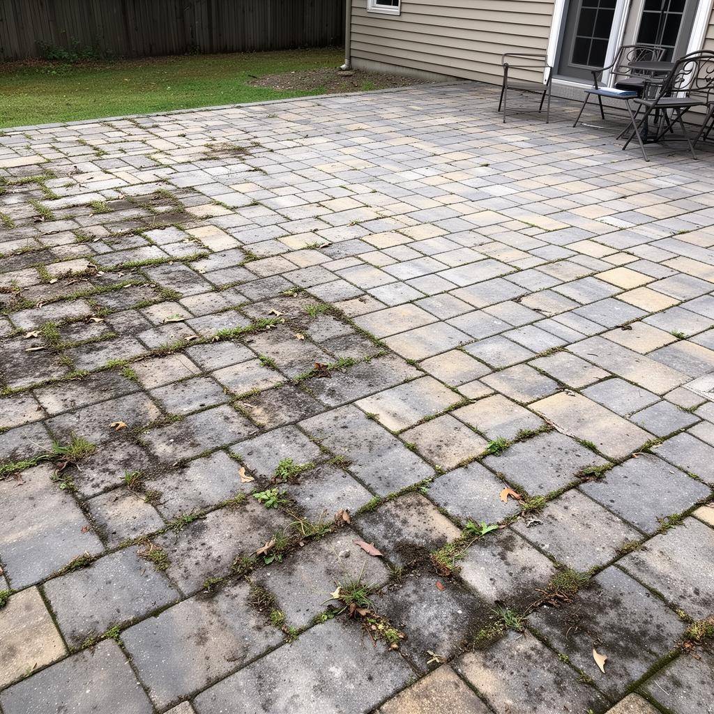 Patio restoration before — Bay Village